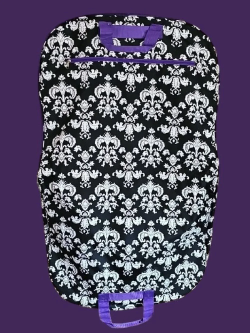 Damask Hanging Garment Bag Travel Organizer Suit Dress Carrier inside pockets